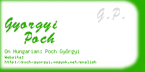 gyorgyi poch business card